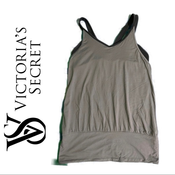 Victoria's Secret Tops - 2/$30🌼 VSX Sport Backless Grey Tank Top- Medium